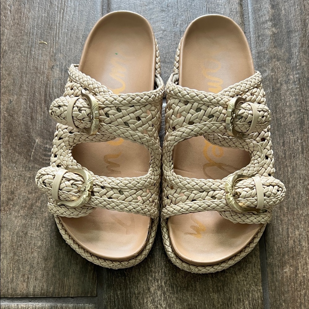 Sam Edelman Braided Cream Sandals